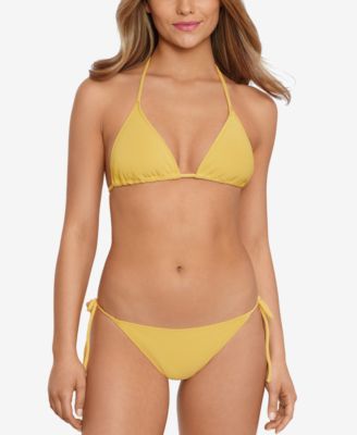 Salt + Cove - Women's Ribbed String Triangle Bikini Top & Matching Bottoms, Created for Macy's