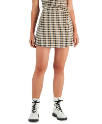 Self Esteem - Juniors' Printed Mini Skirt