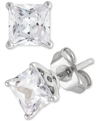Grown With Love - IGI Certified Lab Grown Diamond Princess Stud Earrings (2 ct. t.w.) in 14k White Gold