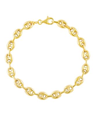 Macy's - Men's Mariner Link Chain Bracelet in 14k Gold-Plated Sterling Silver