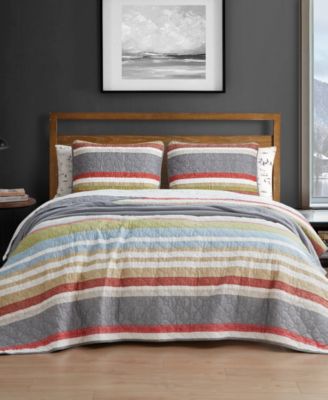 Eddie Bauer - Salmon Ladder Stripe Quilt Set