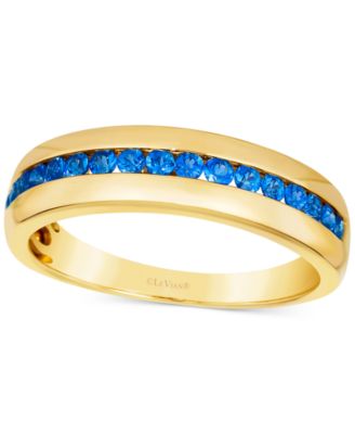 Le Vian - Men's Cornflower Sapphire Band (5/8 ct. t.w.) in 14k Gold