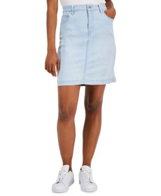Style & Co - Women's Stretch Denim Relaxed Short Skirt