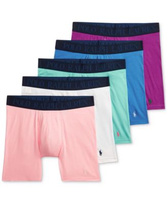 Polo Ralph Lauren - Men's Cotton-Blend Boxer Briefs, 5-Pack