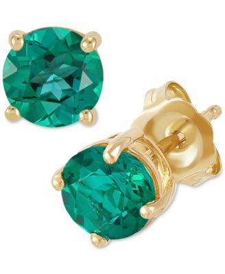 Macy's - Birthstone Stud Earrings in 14k Gold or 14k White Gold
