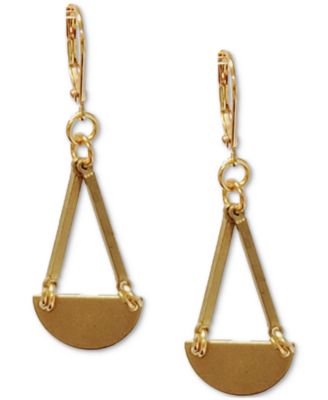 MINU Jewels - Gold-Tone Geometric Chandelier Earrings