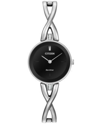 Citizen - Women's Eco-Drive Stainless Steel Bangle Bracelet Watch 23mm EX1420-50E