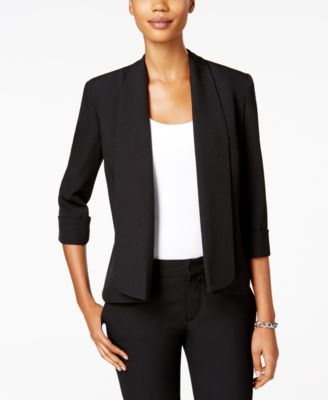 Macy's - Open Cuffed-Sleeve Jacket