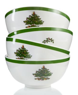 Spode - Christmas Tree Melamine Bowl, Set of 4