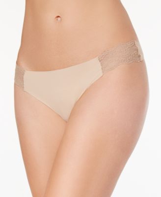 b.tempt'd - Bare Lace-Panel Thong 976267
