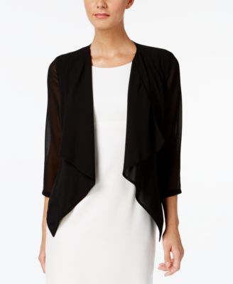 Calvin Klein - Illusion-Sleeve Draped Cardigan