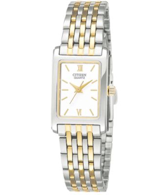 Citizen - Women's Two Tone Stainless Steel Bracelet Watch 18mm EJ5854-56A