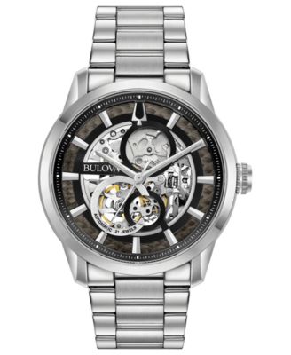 Bulova - Men's Automatic Sutton Stainless Steel Bracelet Watch 43mm
