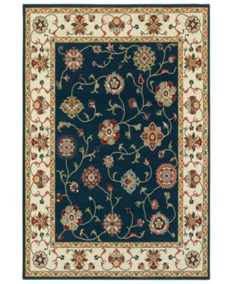 Oriental Weavers - Kashan 2336B Navy/Ivory 6'7" x 9'6" Area Rug