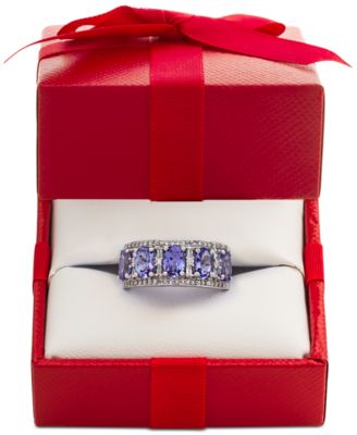 Macy's - Sapphire (2 7/8 ct. t.w.) & Diamond (1/3 ct. t.w.) Ring in 14k Gold (Also in Certified Ruby, Tanzanite and Emerald)