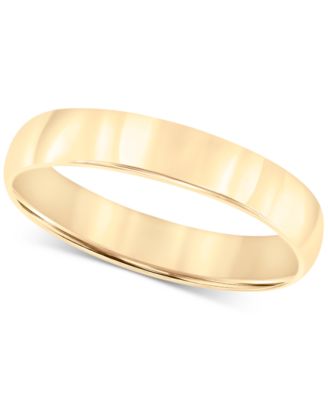 Macy's - 14k Gold Ring, 4mm Wedding Band