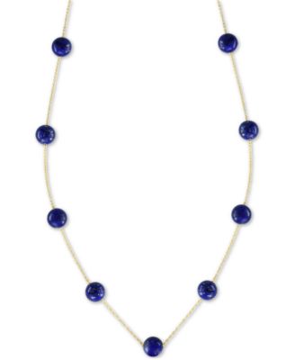 EFFY Collection - Onyx (6mm) 18" Statement Necklace in 14k Gold (Also in Lapis Lazuli)