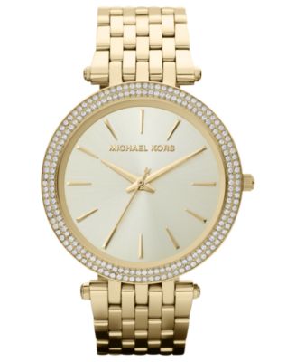 Michael Kors - Women's Darci Gold-Tone Stainless Steel Bracelet Watch 39mm MK3191