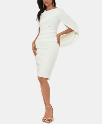 Betsy & Adam - Caped Sheath Dress
