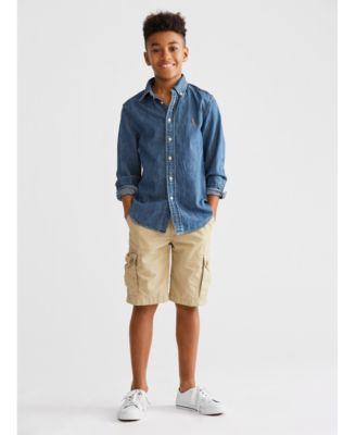 Polo Ralph Lauren - Big Boys Cotton Chambray Sport Shirt