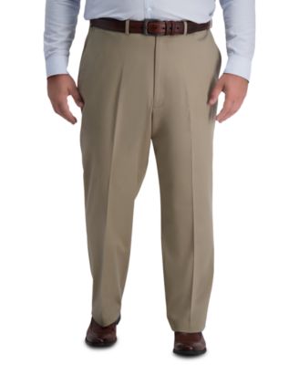 Haggar - Men's Big & Tall Premium Classic-Fit Performance Stretch Non-Iron Flat-Front Dress Pants