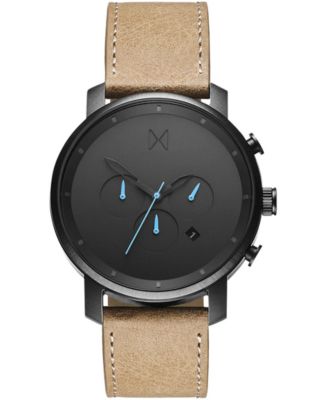 MVMT - Men's Chrono Sandstone Leather Strap Watch 45mm