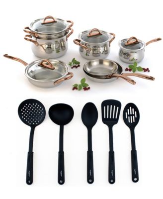 BergHOFF - BergHoff Ouro Gold 18/10 Stainless Steel 16-Pc. Cookware Set