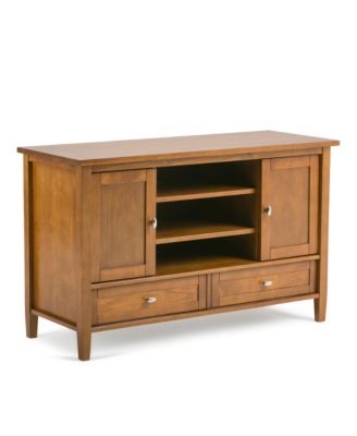 Simpli Home - Warm Shaker TV Stand, Quick Ship