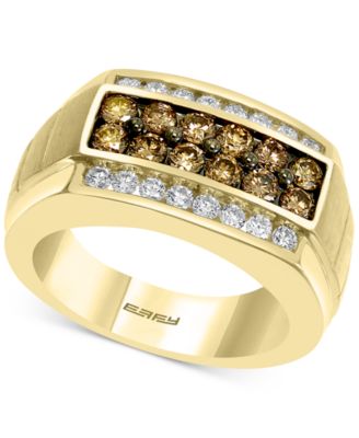 EFFY Collection - Men's Multi-Color Diamond Ring (1-3/8 ct. t.w.) in 14k Gold