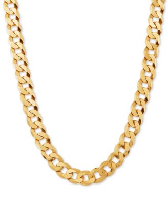 Macy's - Curb Link 24" Chain Necklace in 18k Gold-Plated Sterling Silver