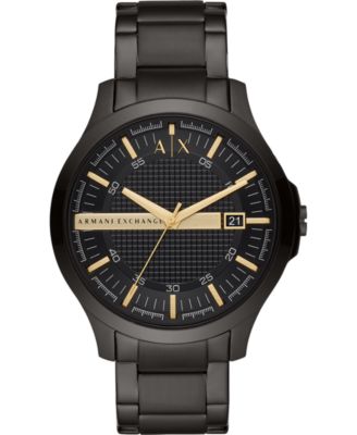 A|X Armani Exchange - Men's Hampton Black Stainless Steel Bracelet Watch 46mm