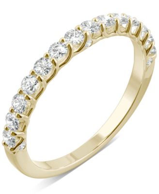 Charles & Colvard - Moissanite Wedding Band (3/8 ct. t.w. DEW) in 14k White, Yellow or Rose Gold