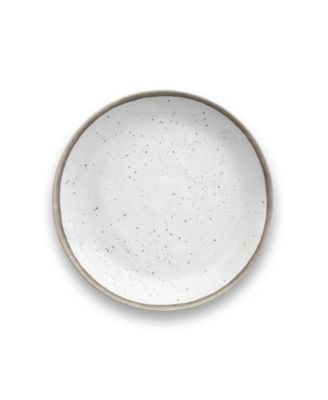 TarHong - Retreat Pottery White  , Salad 8.5",Merge    powder+Melamine ,Set of 6