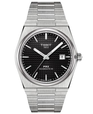 Tissot - Men's Swiss Automatic PRX Powermatic 80 Stainless Steel Bracelet Watch 40mm