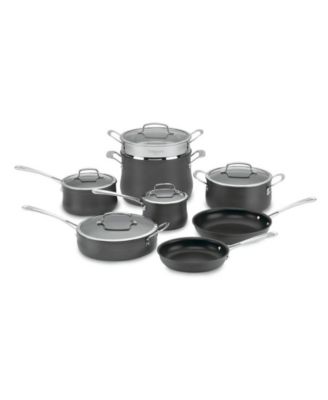 Cuisinart - Contour Hard-Anodized Nonstick 13-Pc. Cookware Set