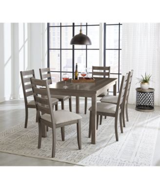 Macy's - Max Meadows  7-Pc Dining set ( Table + 6 Side Chairs)