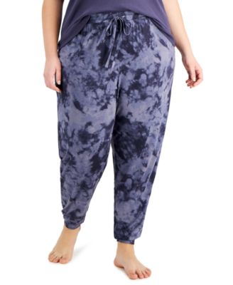 Jenni - Plus Size Printed Smocked Jogger Pajama Pants