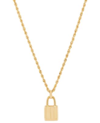Macy's - Padlock 18" Pendant Necklace in 10k Gold