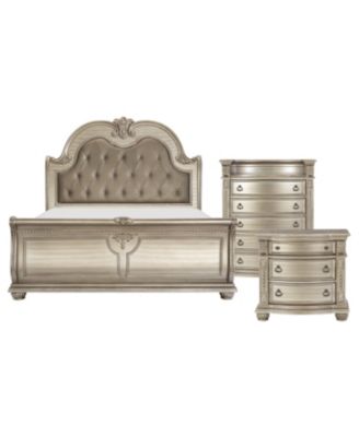 Homelegance - Rockport 3pc Bedroom Set (Queen Bed, Chest & Nightstand)