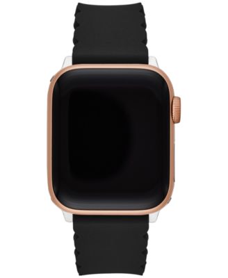 kate spade new york - Black Silicone Scallop Apple Watch&reg; Strap