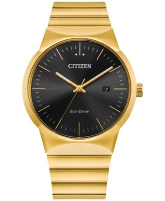 Citizen - Men's Modern Axiom Gold-Tone Stainless Steel Bracelet Watch 40mm