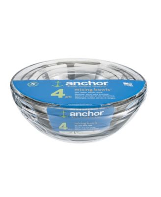 Anchor Hocking - 4-Pc. Glass Nesting Mixing Bowl Set