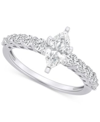 Macy's - Diamond Marquise Engagement Ring (1 ct. t.w.) in 14k Gold