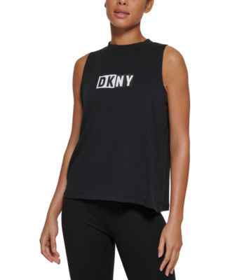DKNY - Women's Two Tone Logo Print Tank Top