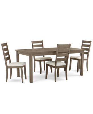 Macy's - Max Meadows 5-Pc Dining set ( Table + 4 Side Chairs)