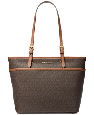 Michael Kors - Winston Monogram Large Zip-Top Pocket Tote