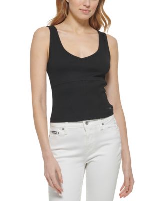 DKNY Jeans - Women's Ribbed Structured Tank Top