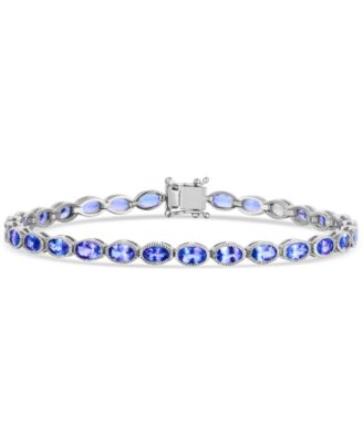 Macy's - Tanzanite Tennis Bracelet (6 ct. t.w.) in Sterling Silver