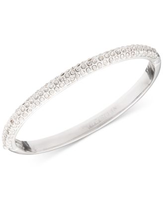 Anne Klein - Rose Gold-Tone Crystal Pav&eacute; Bangle Bracelet