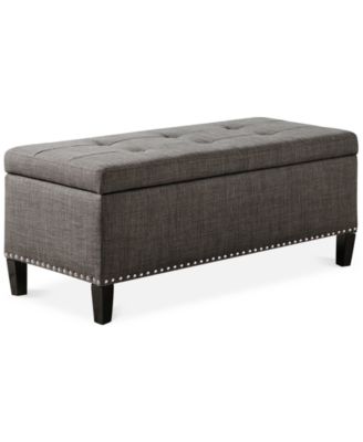 Furniture - Catarina Fabric Storage Bench, Quick Ship